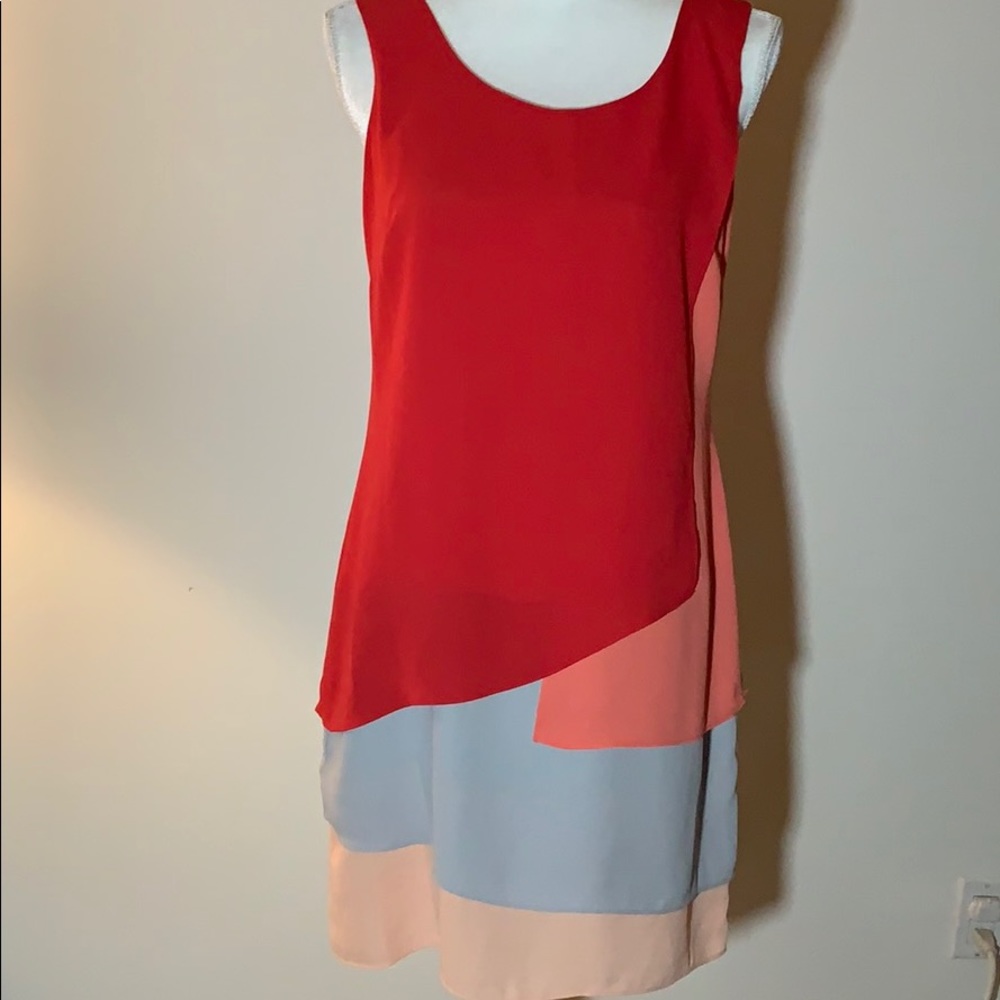 Max and Cleo Multi colored sleeveless dress
